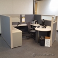 Modern Teknion Systems Furniture Managers Station Cubical